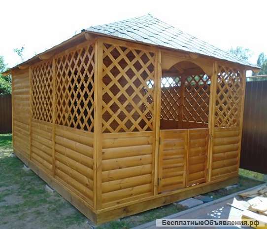 Прямоугольные беседки