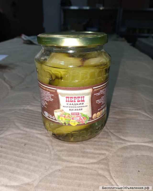 Томаты маринованные и перец маринованный с дисконтом
