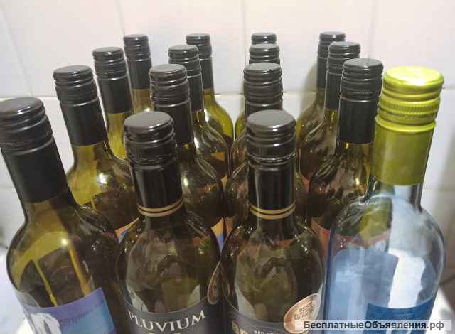 Бутылки винные для домашнего вина. Бесплатно.
