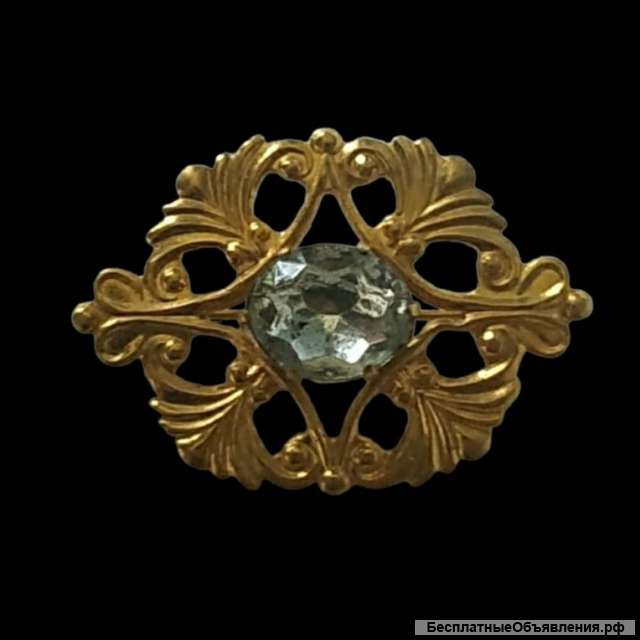 Брошь брошка винтаж маркировка с белым