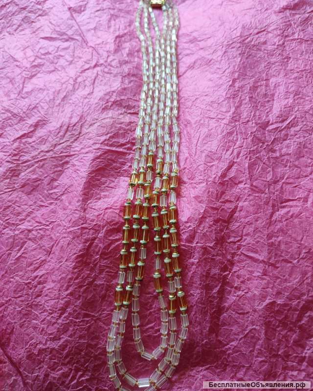 Бусы винтаж Чехия стекло