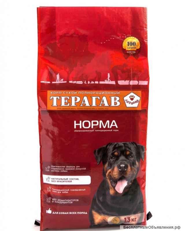 Сухой корм для кошек и собак "Терагав"