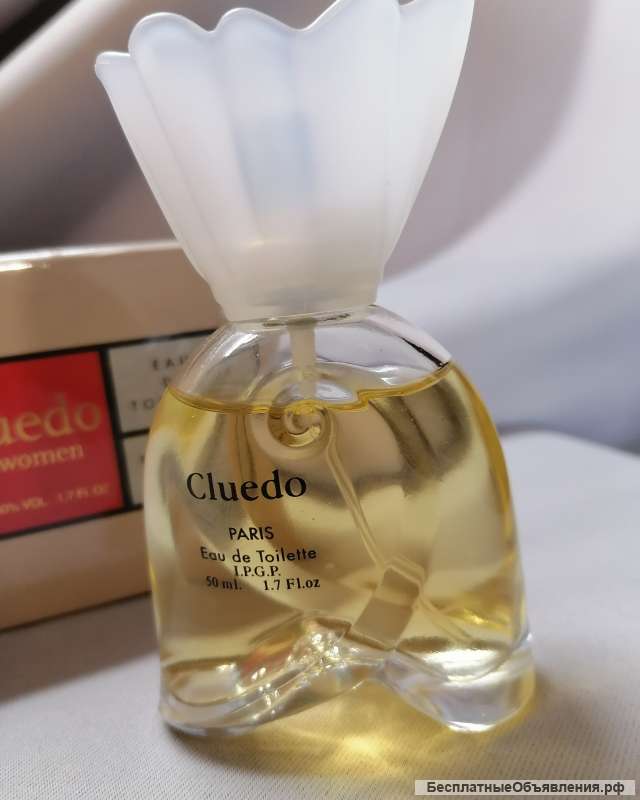Парфюмерия винтаж оригинал Франция Cluedo for women paris 50ml