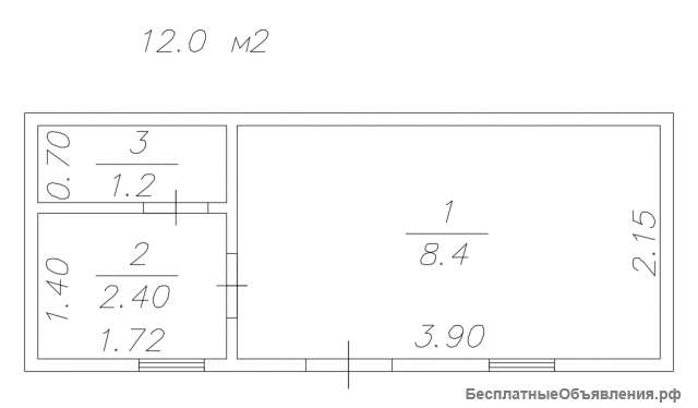 Бытовку 6 х 2,4м