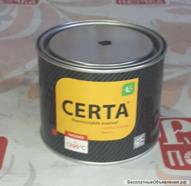 Краска термостойкая CERTA 400 гр 1200 °С