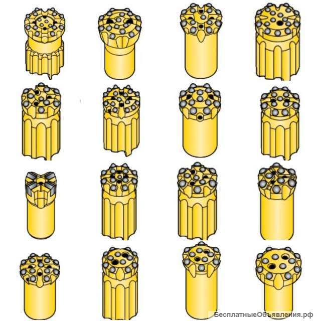 Буровые коронки (Drill bits) аналог Atlas Copco/Epiroc, Sandvik, Mitsubishi