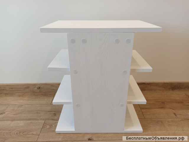 Обувница из массива дерева со съёмными полками