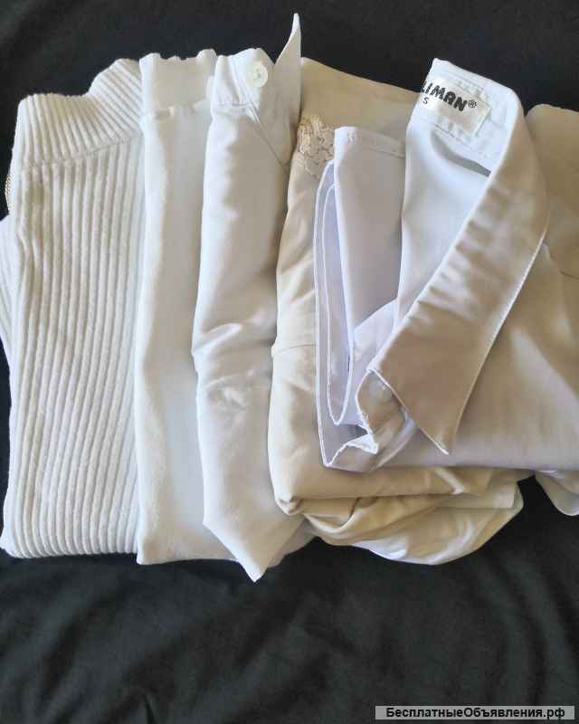 Юбки, блузки и рубашки белые на девочку