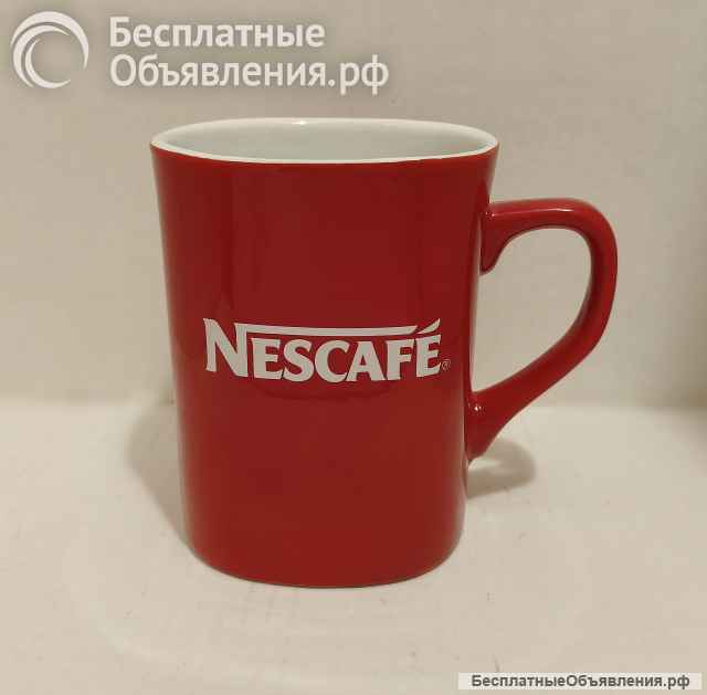 Бокал кружка подарочная керамическая "Nescafe", 380 мл. Новая.
