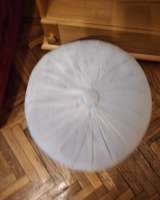 Пуфик, круглый, натуральный бархат