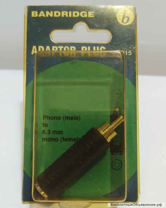 Bandridge AP015 переходник адаптор RCA - 6,3 JACK