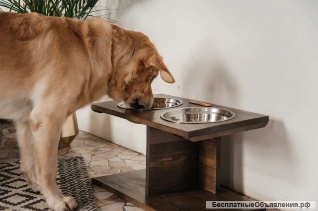 Кормушка, подставка для мисок для собак крупных пород