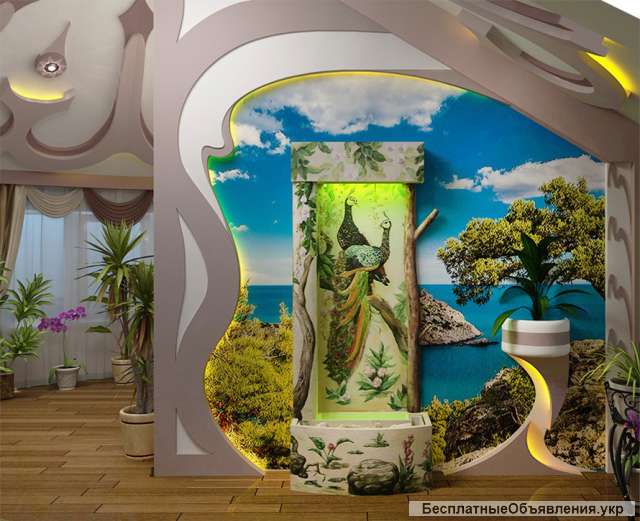 Водоспади по склу