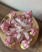 Домашние Зефирные пирожные цветы