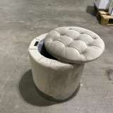 Круглый пуф с крышкой