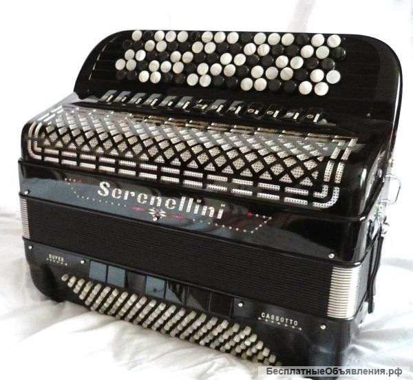 Итальянский новый концертный баян Serenellini Cassotto Super 2014