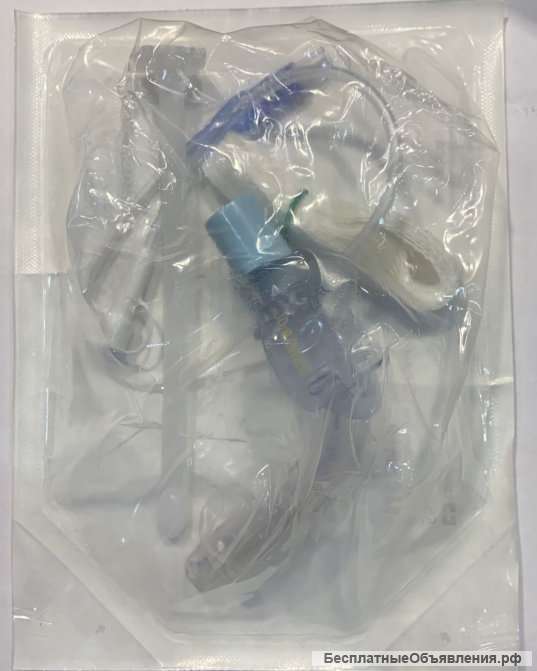 Трахеостомическая трубка 8 мм с манжетой и каналом для аспирации