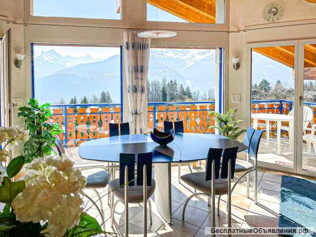 Crans Montana, роскошная двойная вилла в эксклюзивном месте с прекрасным видом