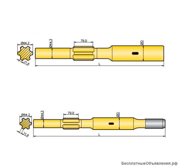 Хвостовик аналог Krupp HB 101