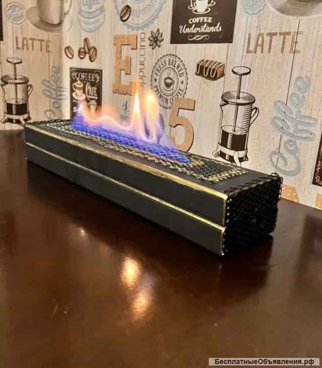 Биокамин из натурального дерева