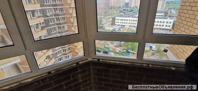 Ремонт балконов и остекление лоджий, Утепление пола и установка окон