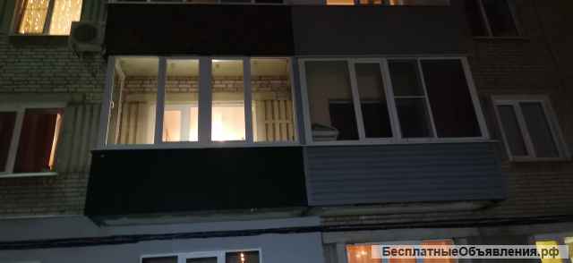 Ремонт балконов и остекление лоджий, Утепление пола и установка окон