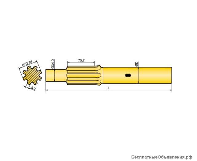 Хвостовик аналог Ingersoll Rand Hydrastar 200