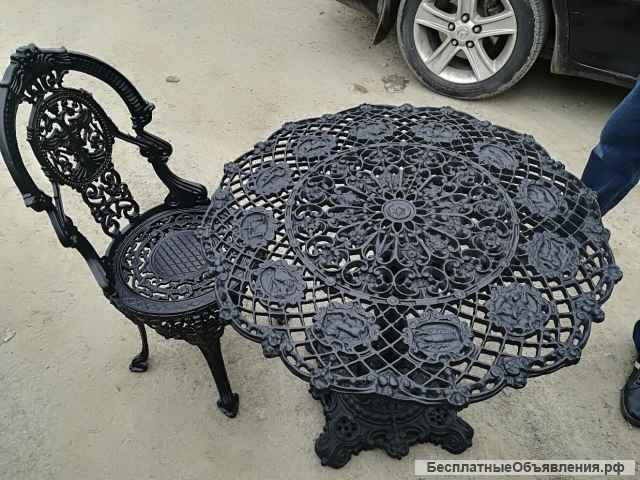 Стул художественный из чугуна