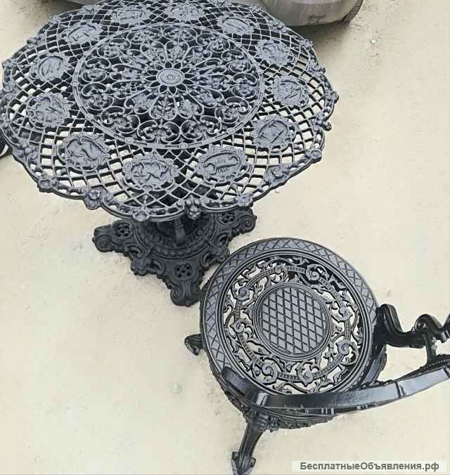 Стул художественный из чугуна