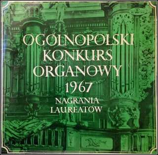 Ogolnopolski Konkurs Organowy 1967 LP