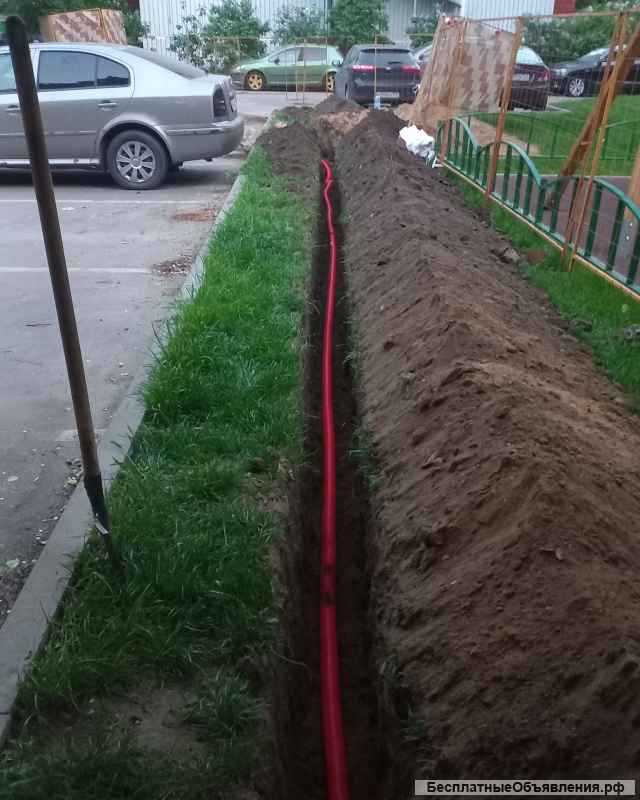 Копка траншей вручную