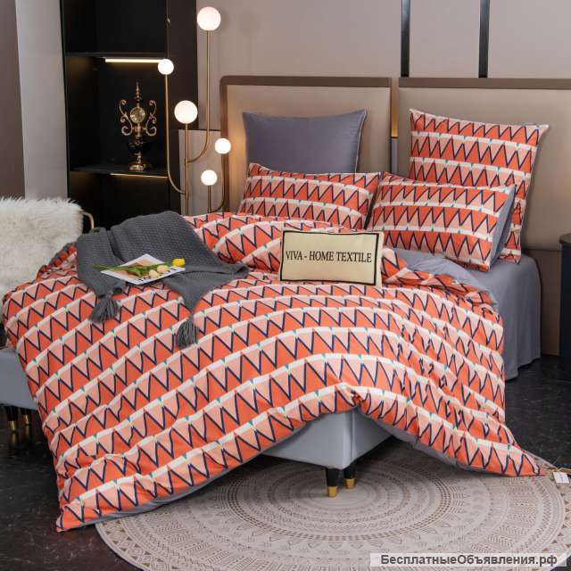 Комплект постельного белья Сатин Элитный CPL047 2 спальный 4 наволочки