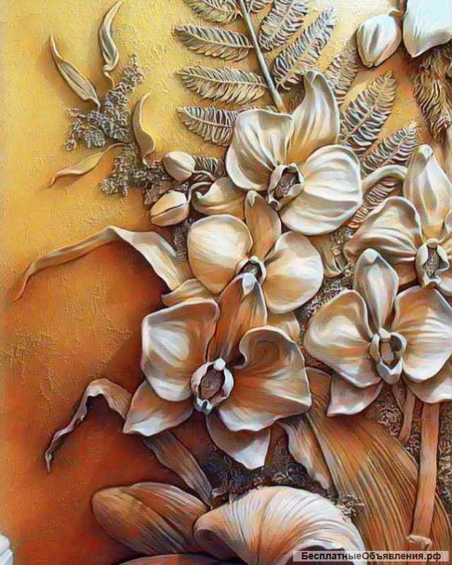 Роспись стен, барельеф, интерьерная живопись