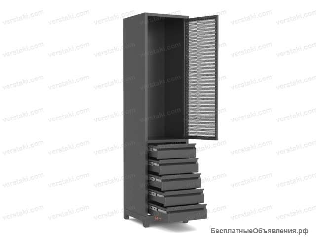 Одностворчатый шкаф в индустриальном стиле