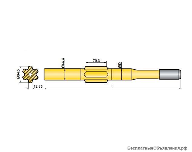 Хвостовик аналог Ingersoll YH 60A