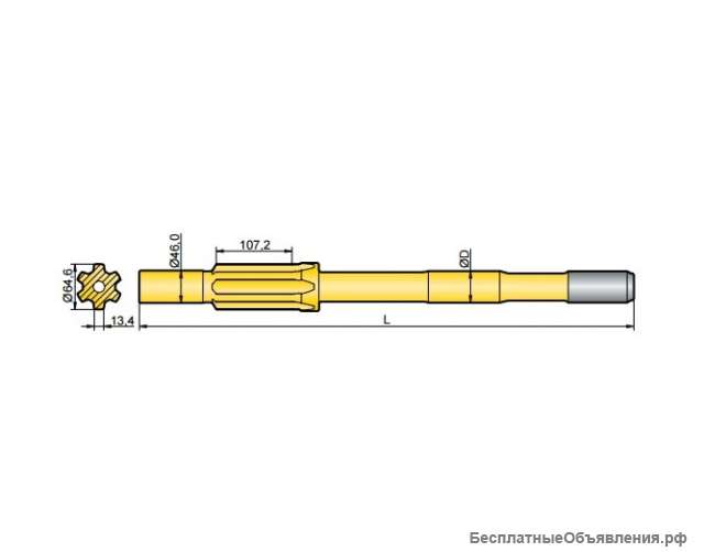 Хвостовик аналог Ingersoll YH 65 RP