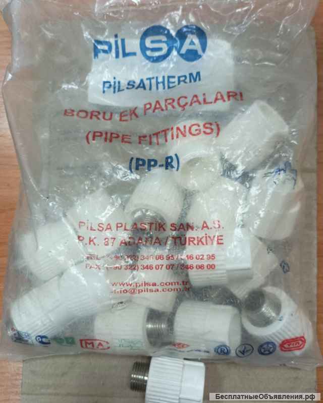 Полипропиленовые фитинги фирмы TEBO, PILSA