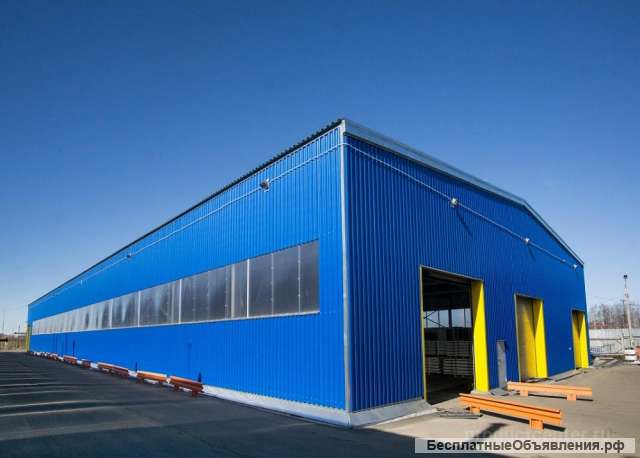 Быстровозводимые ангары, склады из сэндвич панелей