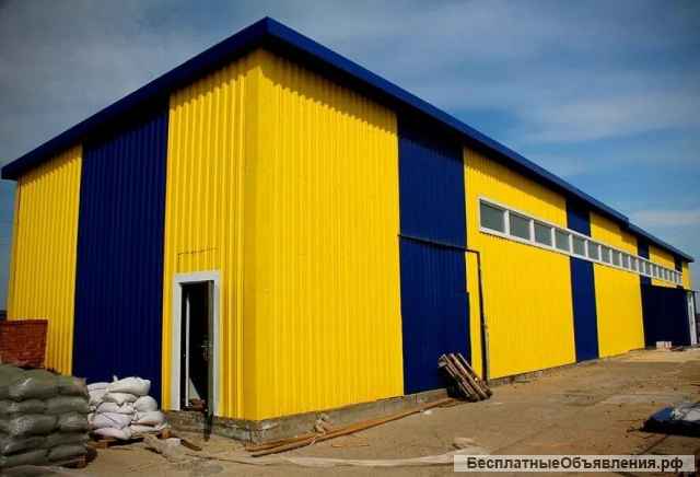 Быстровозводимые ангары, склады из сэндвич панелей