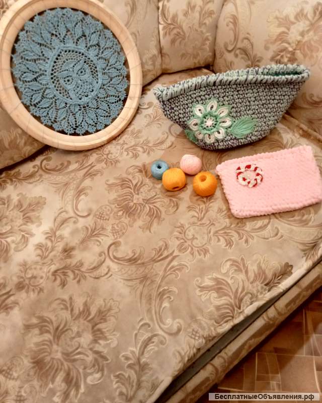 Салфетки крючком, кошельки, сумки, клатчи