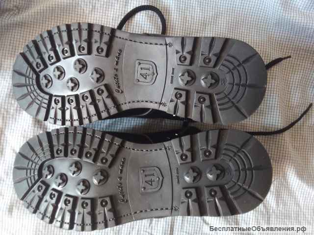 Ботинки кожаные, утеплённые, новые