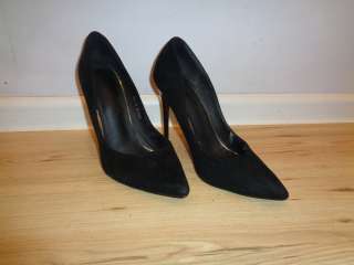 Размер 40 замшевые черные женские туфли