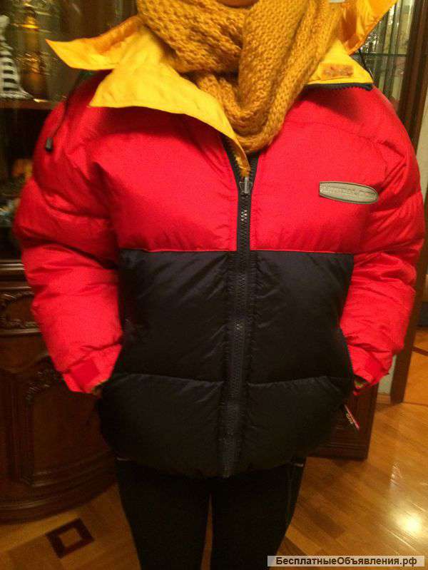 Теплый двустороннний пуховик