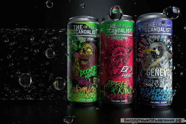 Безалкогольные энергетические напитки оптом
