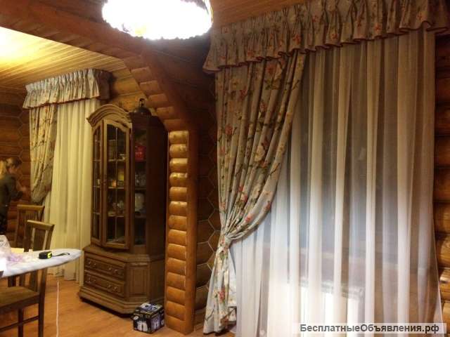 Шторы для загородного деревянного дома и дачи