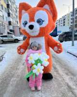 Поздравление от белого мишки, бурого, панды мишки. Ростовые куклы Пенза