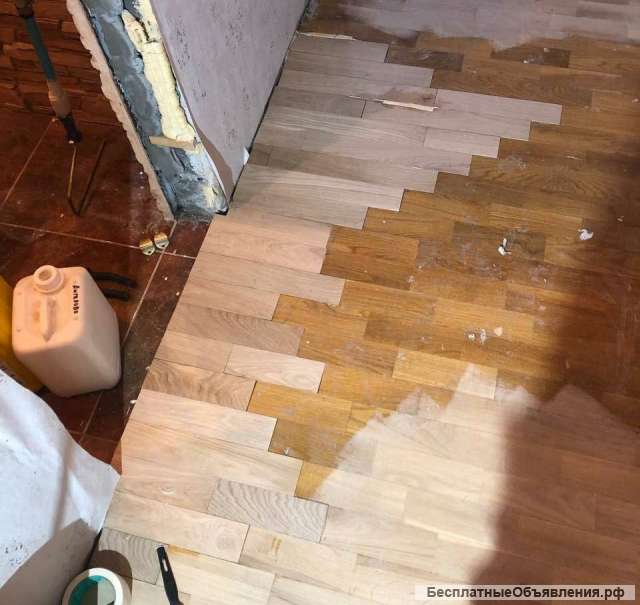 Шлифовки, циклевки и тонировки паркета