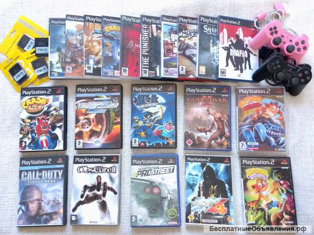 Игры Sony PS2, диски ps2