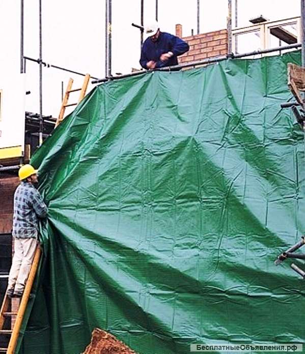 Тент полог Тарпаулин защита от дождя и снега размеры от 3х4м до 20х20м