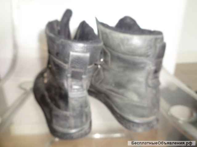Кожаные ботинки для мальчика размер 38